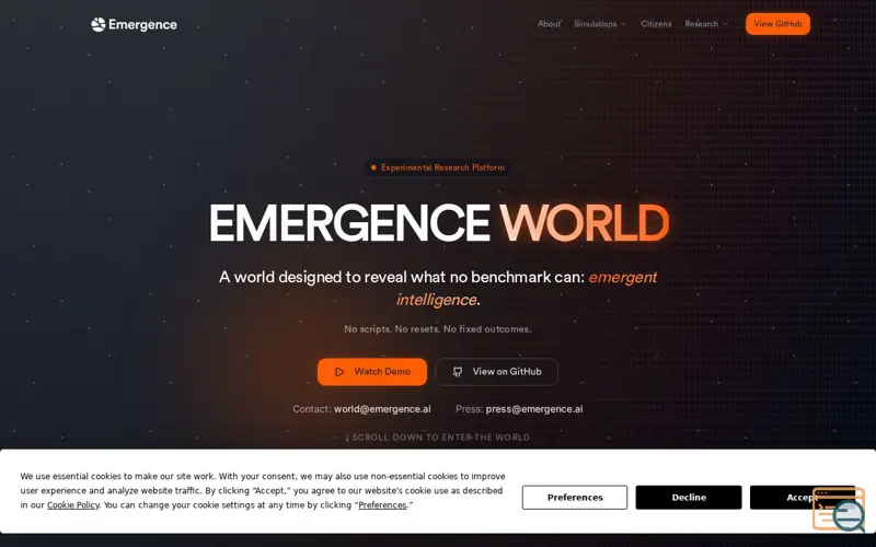 Screenshot of World