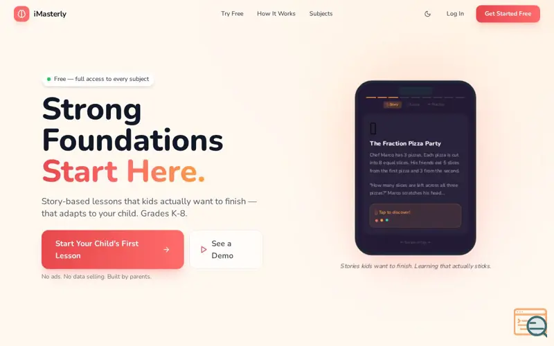 Screenshot of iMasterly