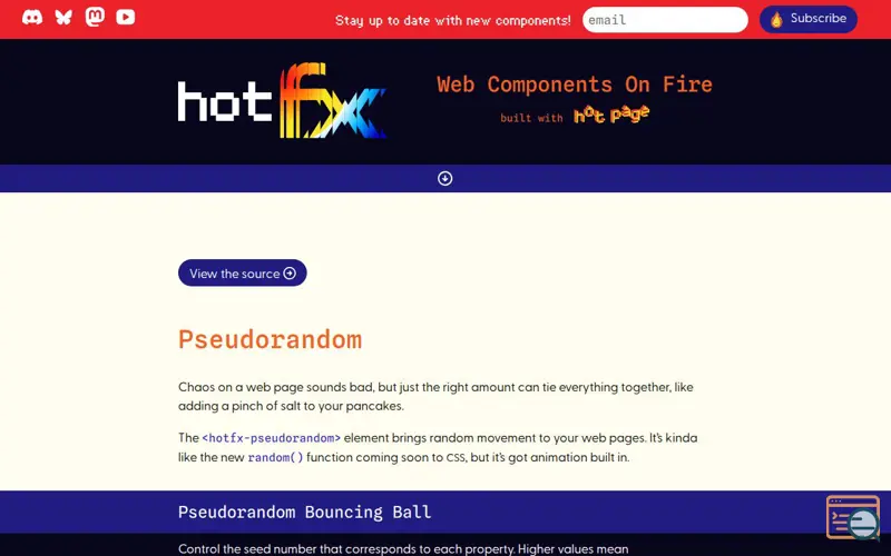 Screenshot of HotFX Pseudorandom