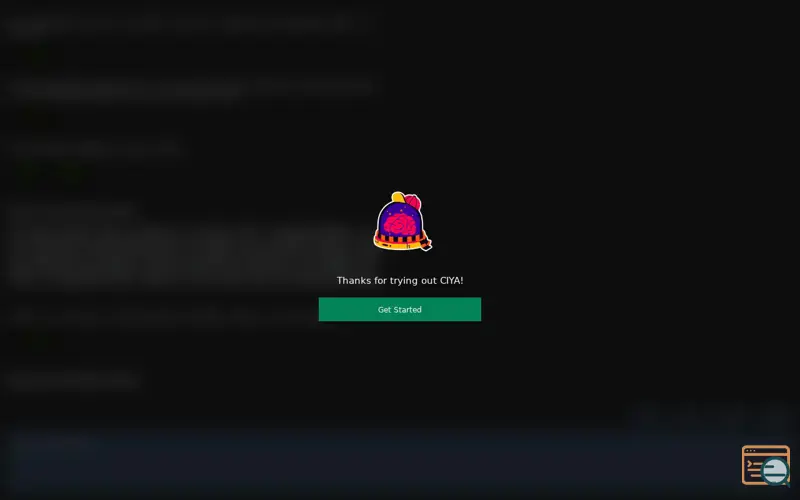 Screenshot of CIYA