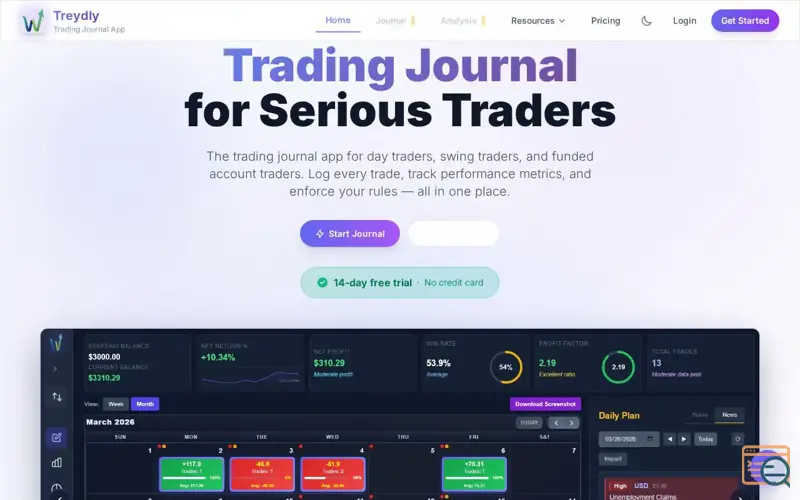 Screenshot of Treydly, a launch using Dynadot Email