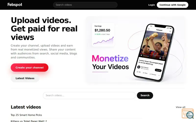 Screenshot of Febspot