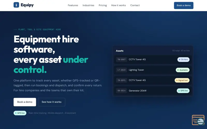 Screenshot of Equipy