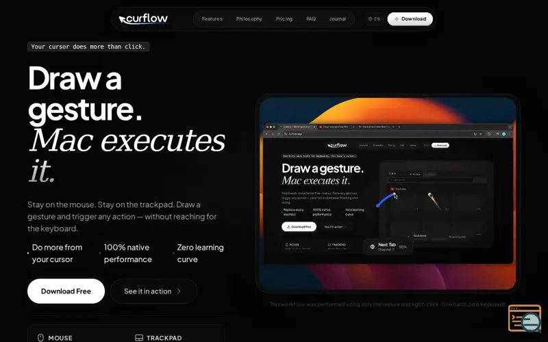 Screenshot of Curflow