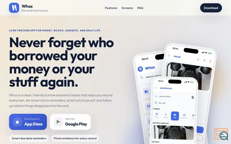 Screenshot of Whos