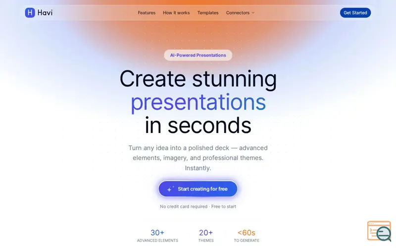 Screenshot of Havi