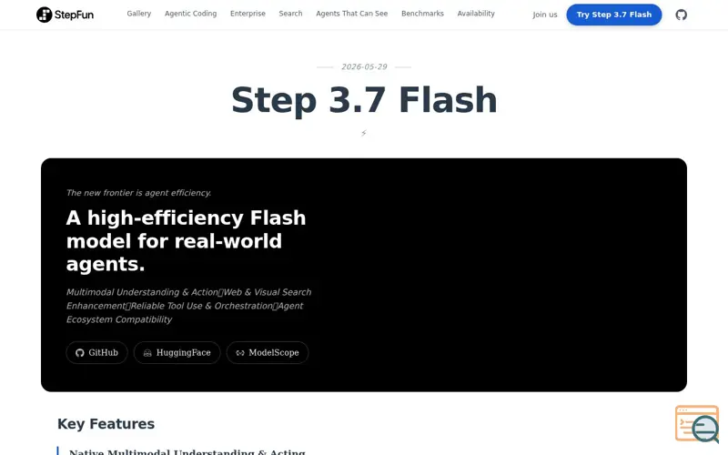 Screenshot of Step 3.7 Flash