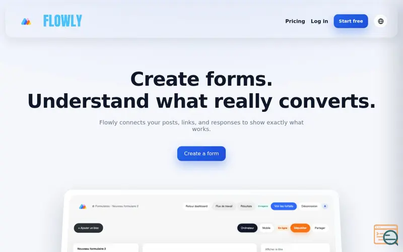 Screenshot of Flowly