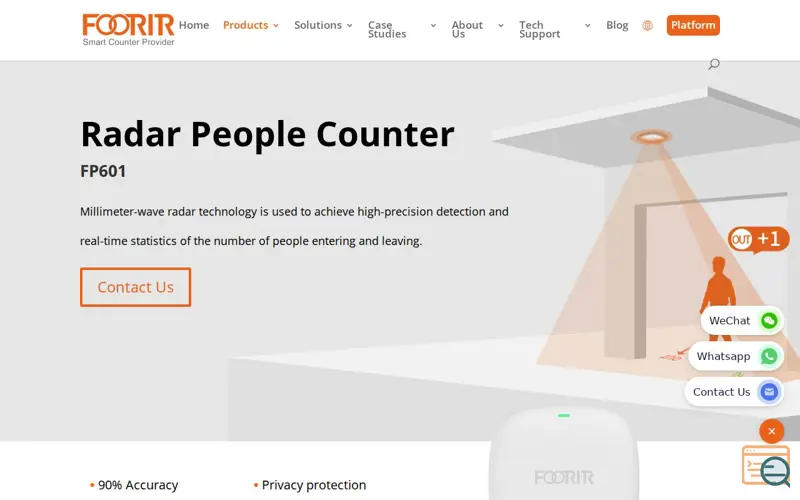 Screenshot of Radar People Counter