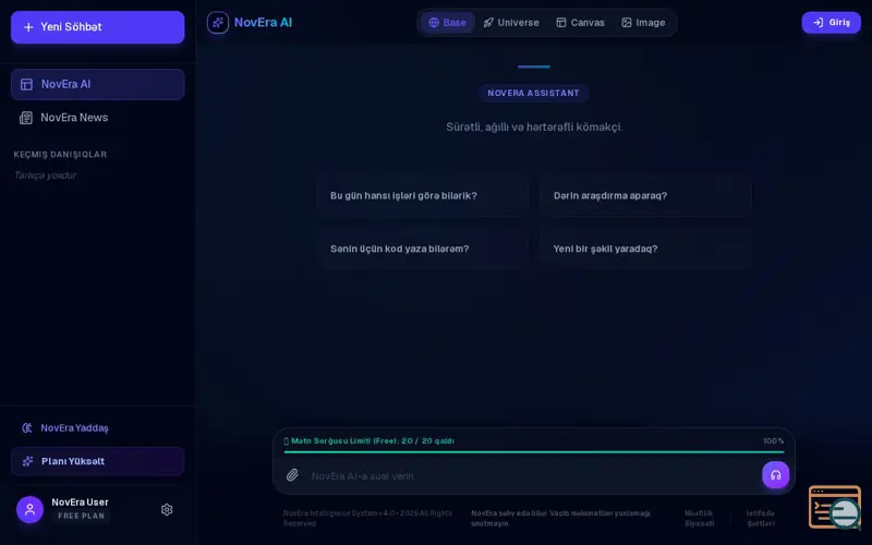 Screenshot of NovEra