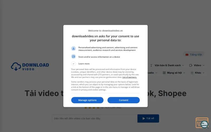Screenshot of DownloadVideo.vn
