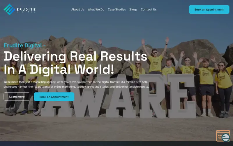 Screenshot of Erudite Digital