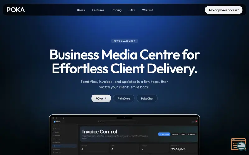 Screenshot of POKA