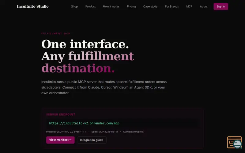 Screenshot of Fulfillment MCP