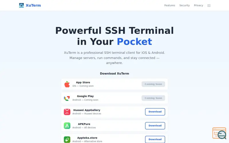 Screenshot of XuTerm