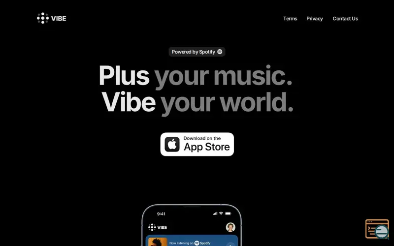 Screenshot of Plus Vibe