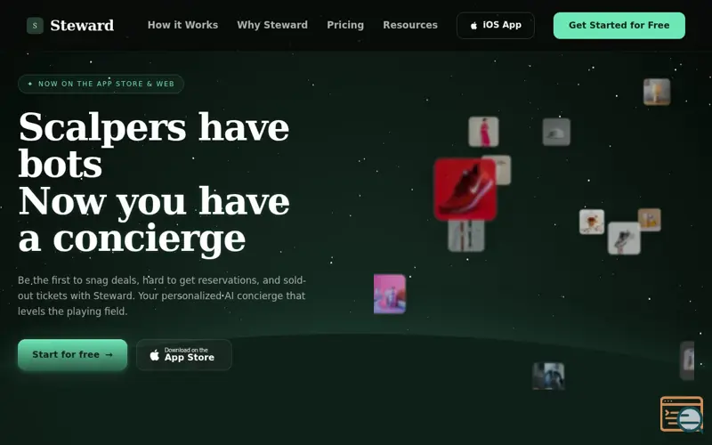 Screenshot of Steward