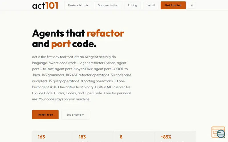 Screenshot of act101