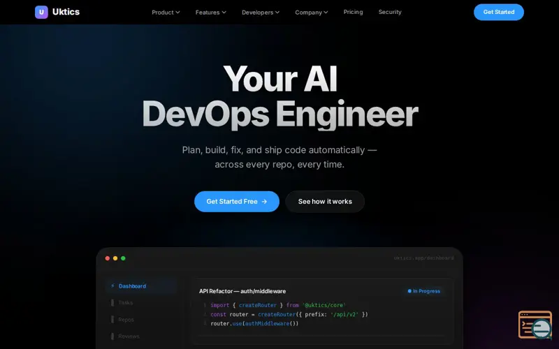 Screenshot of Uktics