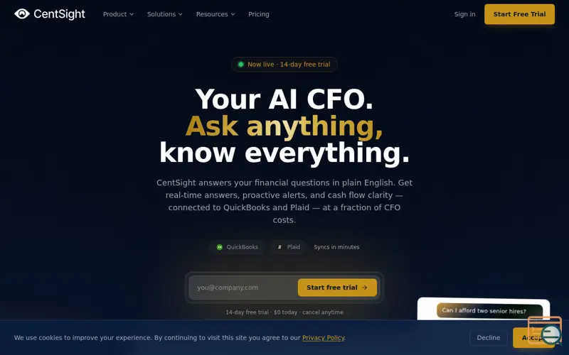 Screenshot of CentSight