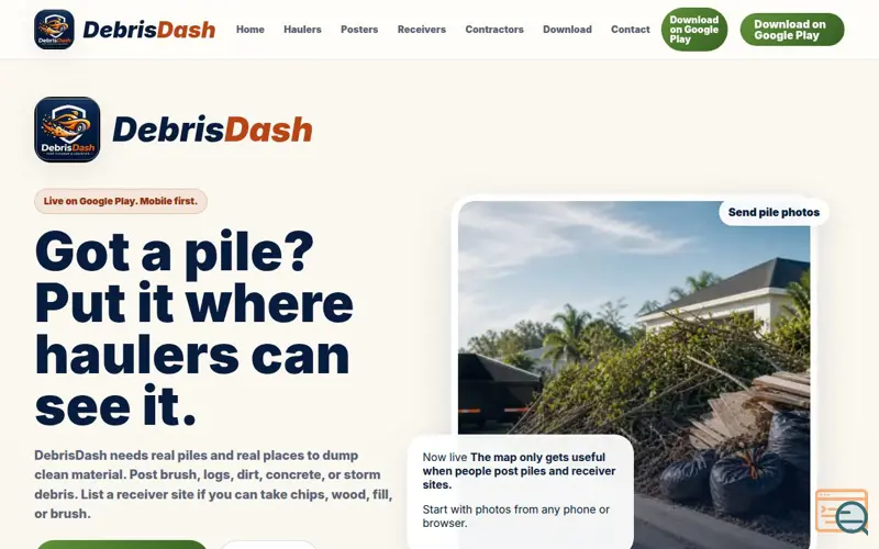 Screenshot of DebrisDash