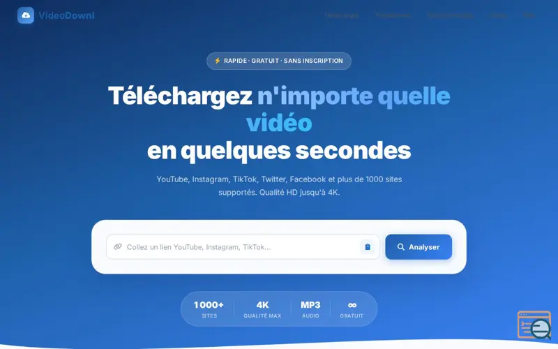Screenshot of Videodownl  Télécharge de Vidéos Gratuit