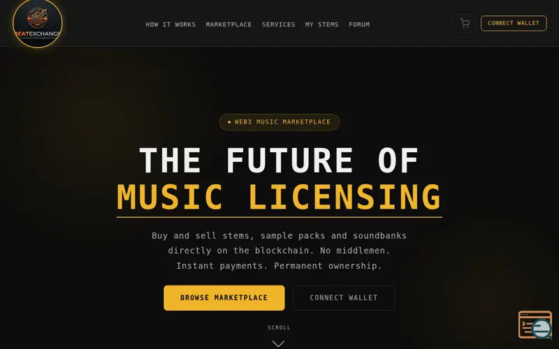 Screenshot of Beat Exchange