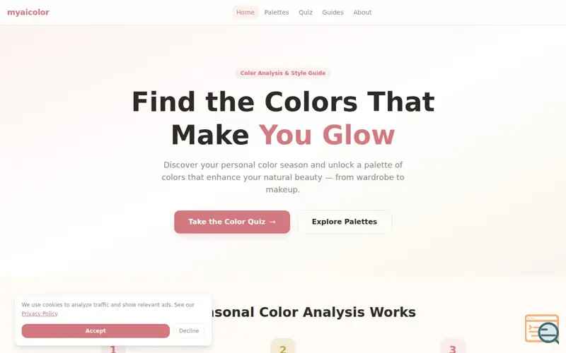 Screenshot of myaicolor