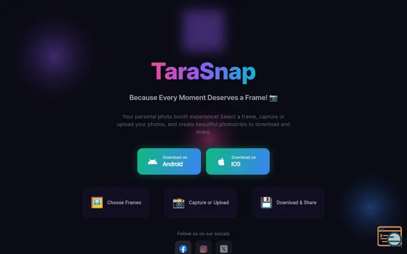 Screenshot of TaraSnap