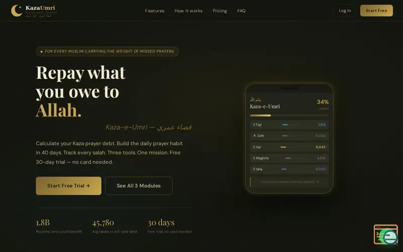 Screenshot of Kaza Umri