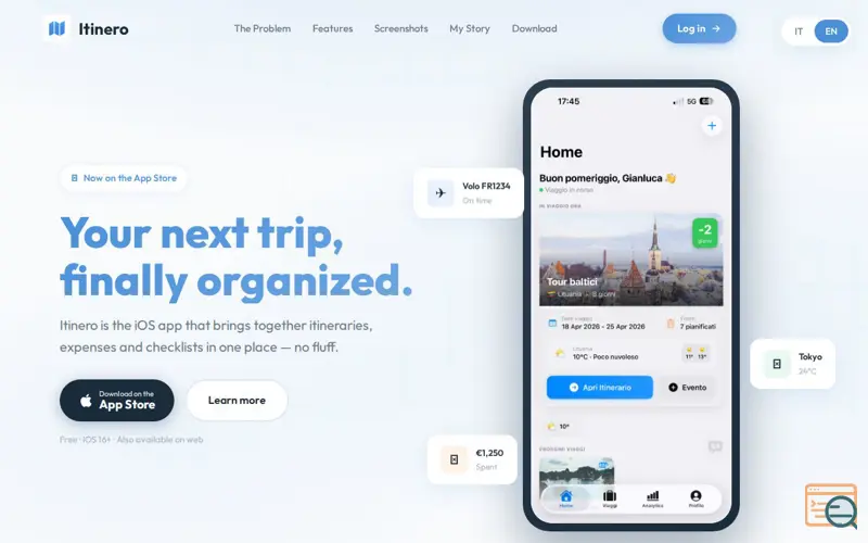 Screenshot of Itinero