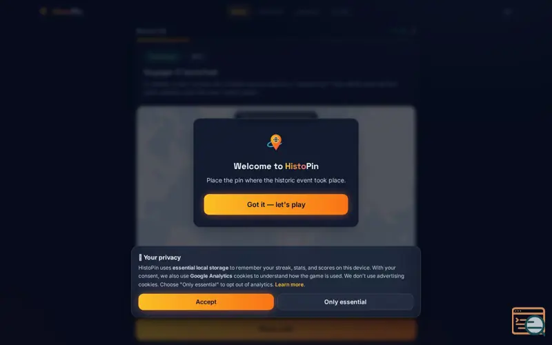 Screenshot of HistoPin