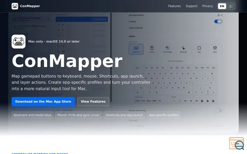 Screenshot of ConMapper