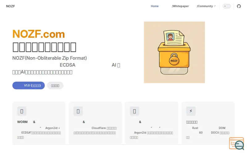 Screenshot of NOZF