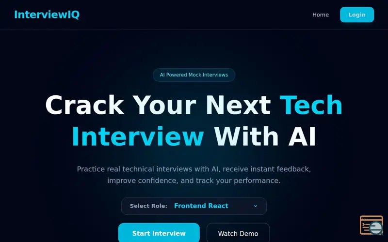 Screenshot of InterviewIQ
