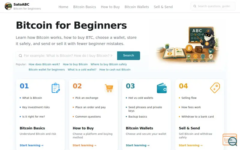 Screenshot of SatoABC