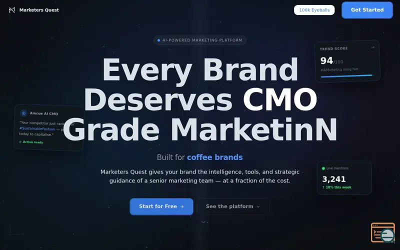 Screenshot of Marketers Quest