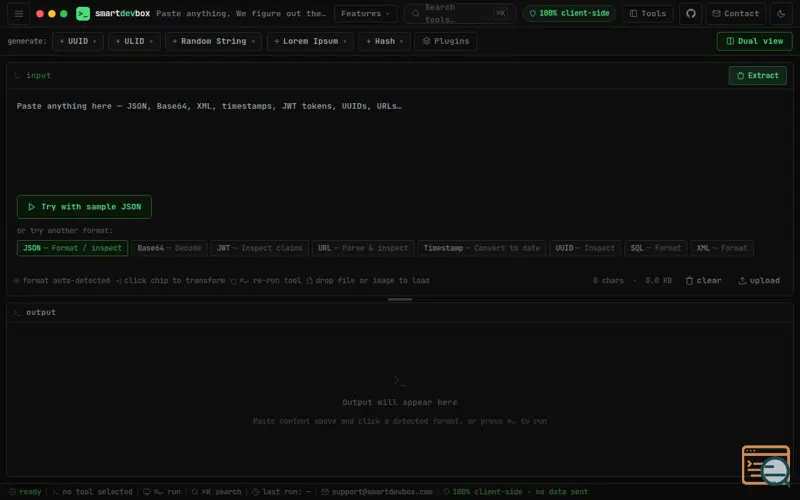 Screenshot of SmartDevBox
