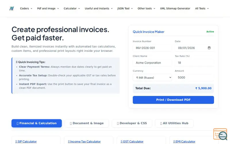Screenshot of nomenva.com
