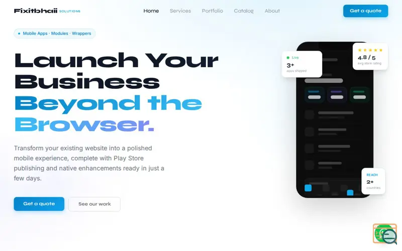 Screenshot of Fixitbhaii Solutions