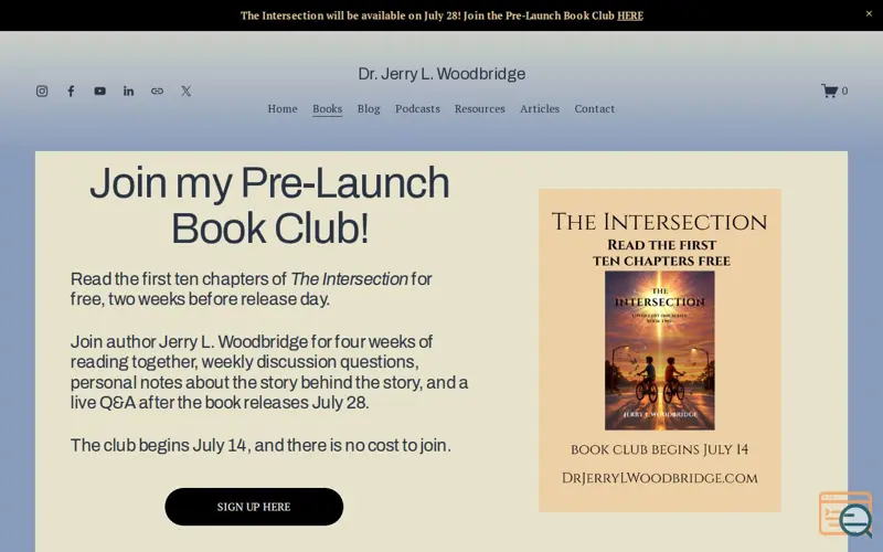 Screenshot of Dr. Jerry L. Woodbridge