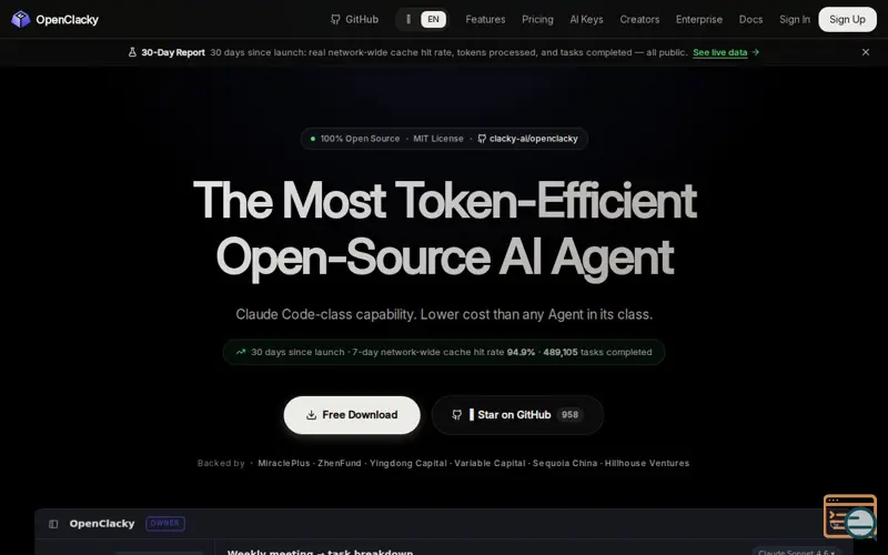 Screenshot of OpenClacky