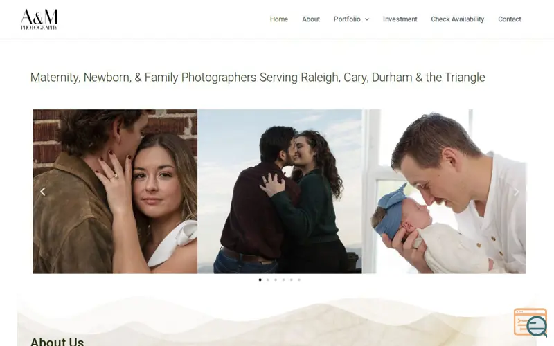 Screenshot of Amelia and Matt Photo