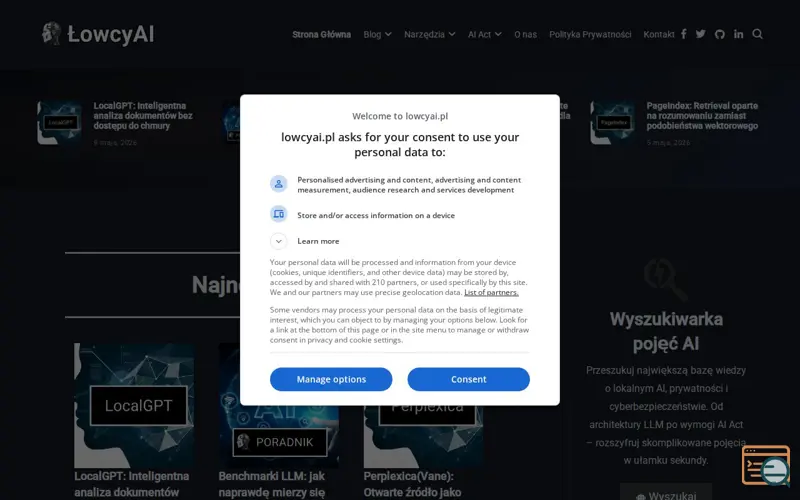 Screenshot of ŁowcyAI