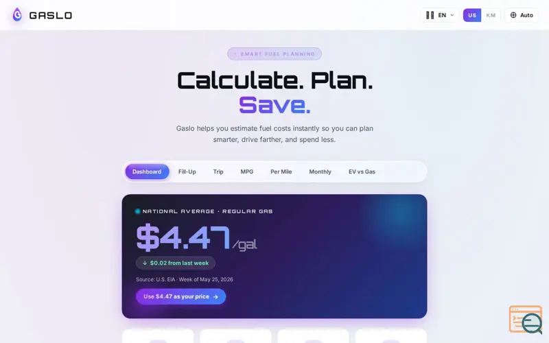 Screenshot of Gaslo