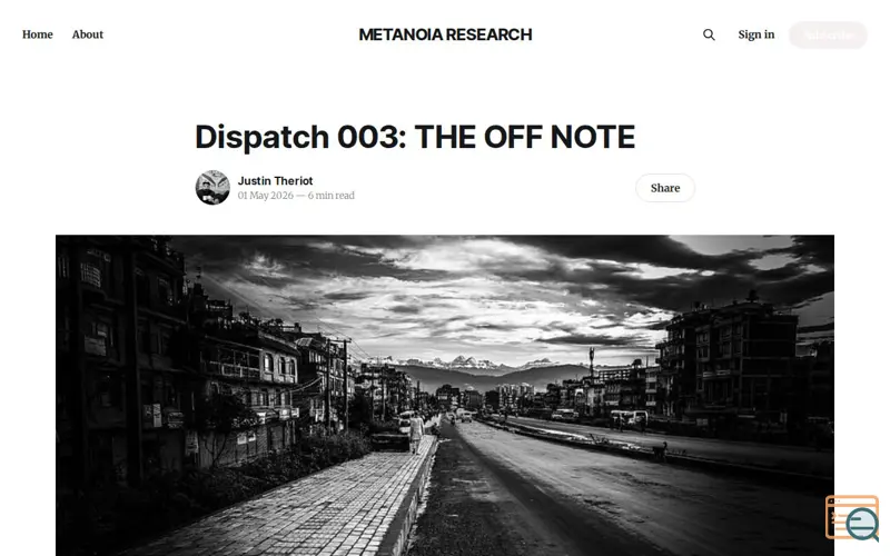 Screenshot of The Off Note