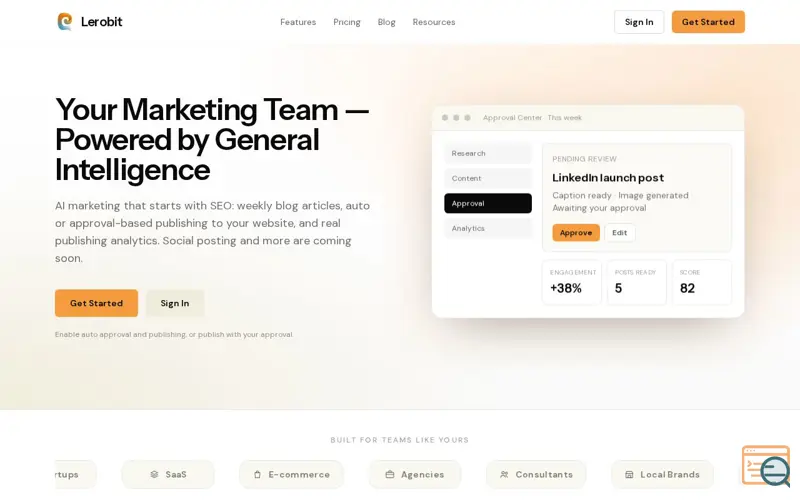 Screenshot of Lerobit