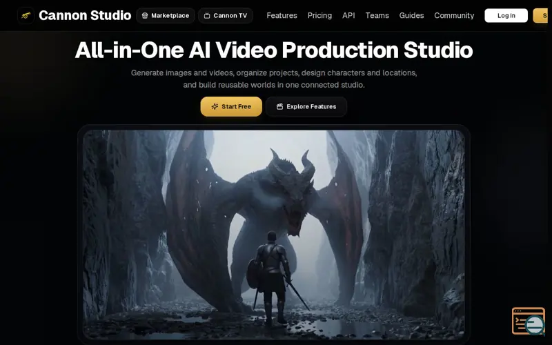 Screenshot of Cannon Studio