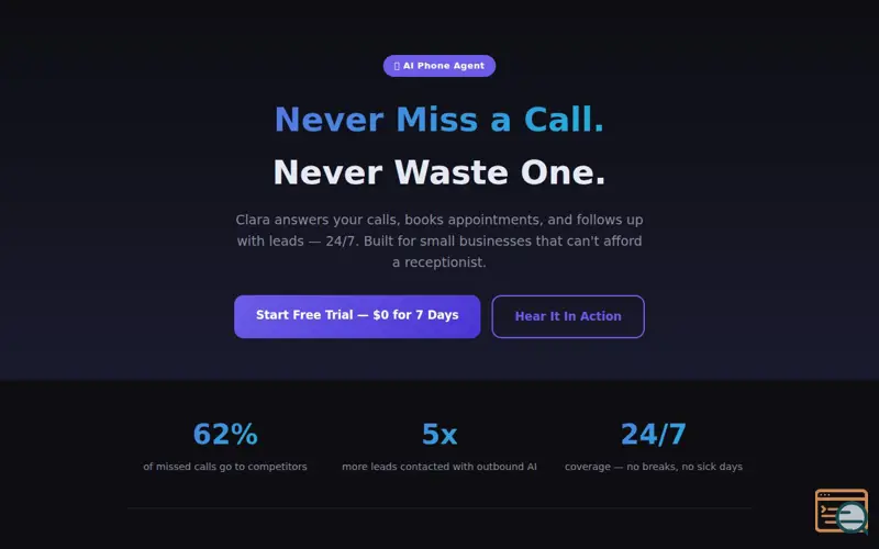 Screenshot of Clara