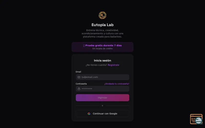 Screenshot of Eutopia Lab